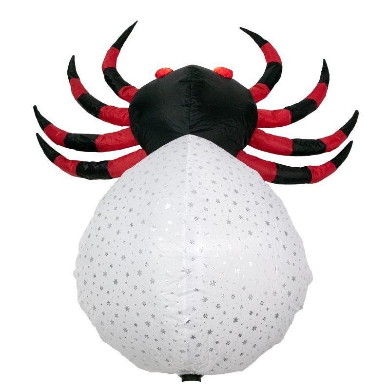 Northlight LED Lighted Inflatable Chill and Thrill Spider Outdoor Halloween Decoration - 4'