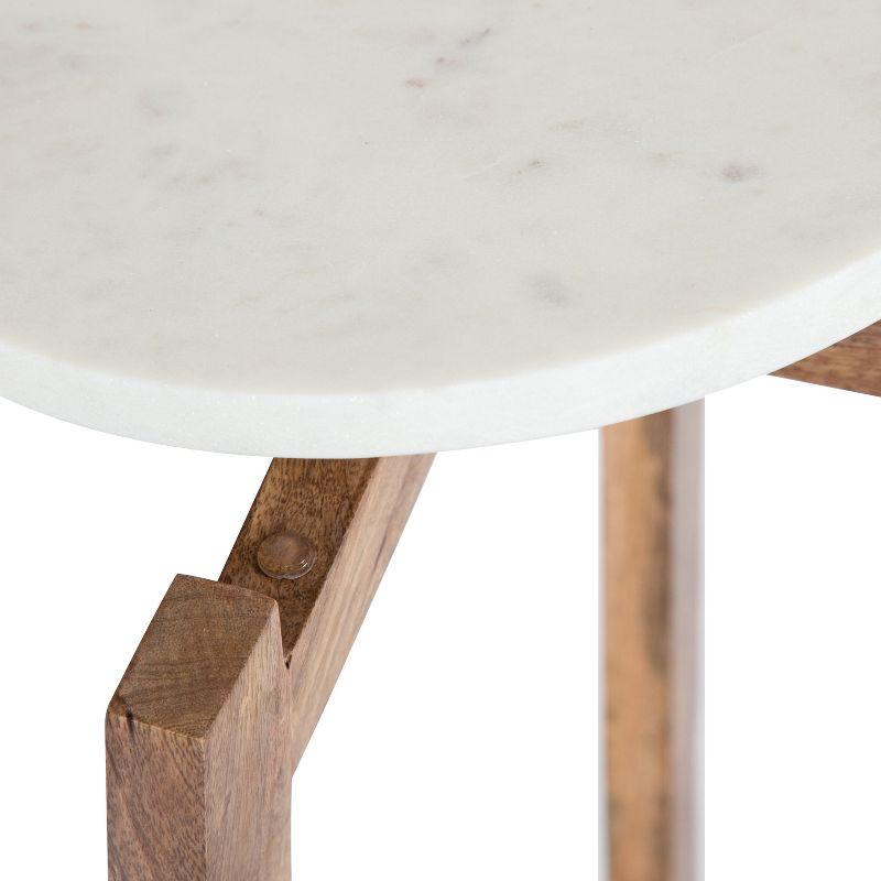 Kate and Laurel Moxley Square Wood Tea Table, 12x12x24, Natural