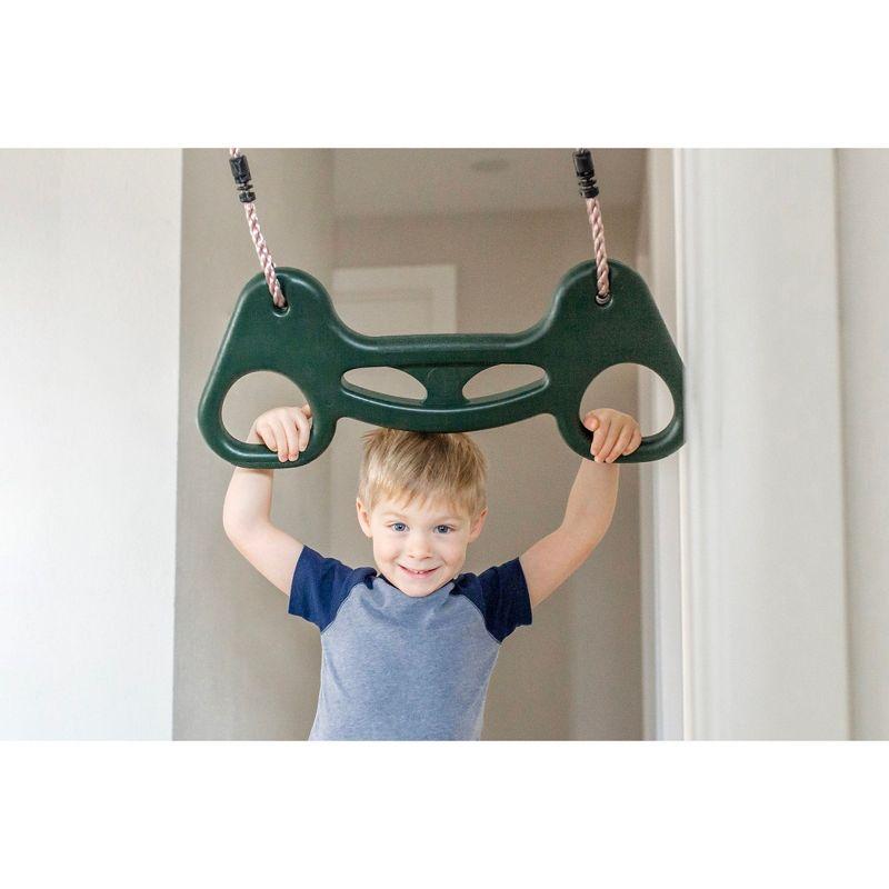 Gym1 6-Piece Doorway Gym for Kids, Includes Door Sensory Swing, Indoor Pull Up Bar, Rings, and more, Holds Up to 300 Lbs