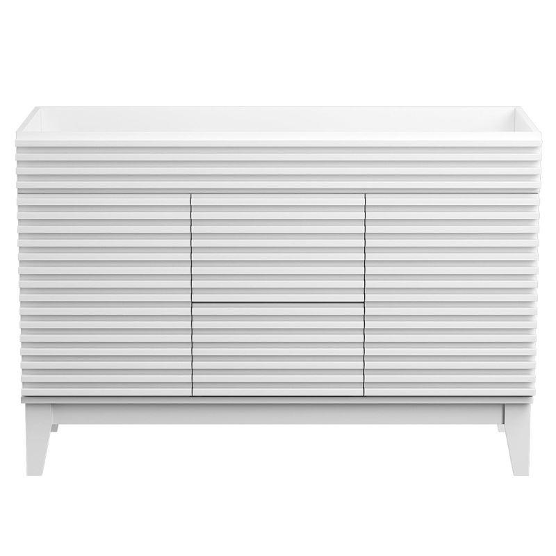 48.0 in. Freestanding Bath Vanity Cabinet without Top in Polar White Assembly required