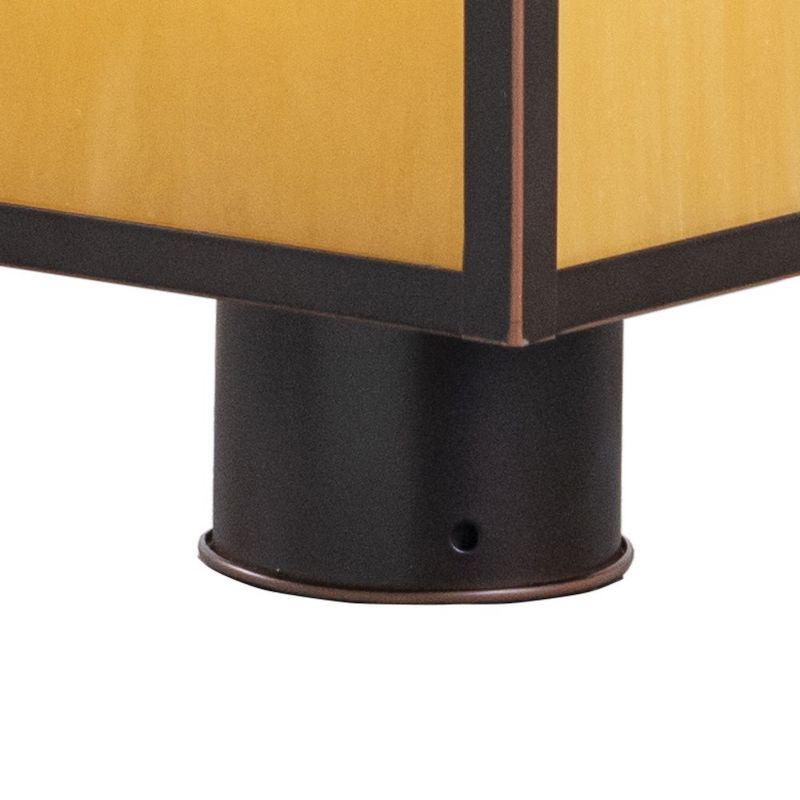 Vaxcel Mission 1 - Light Post Light in  Burnished Bronze