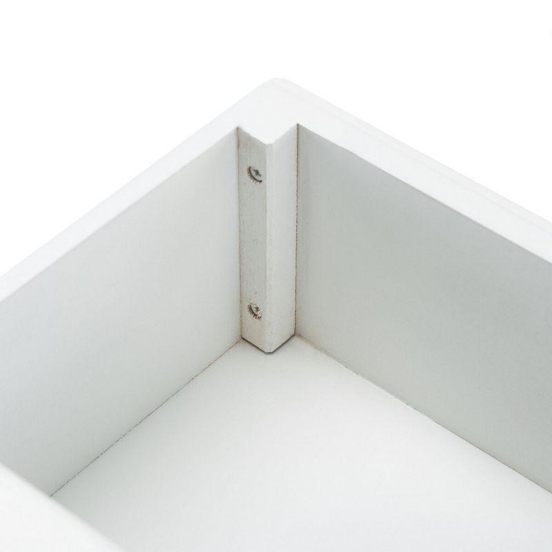 Toby Accent Table with Storage Drawers - White - Safavieh.