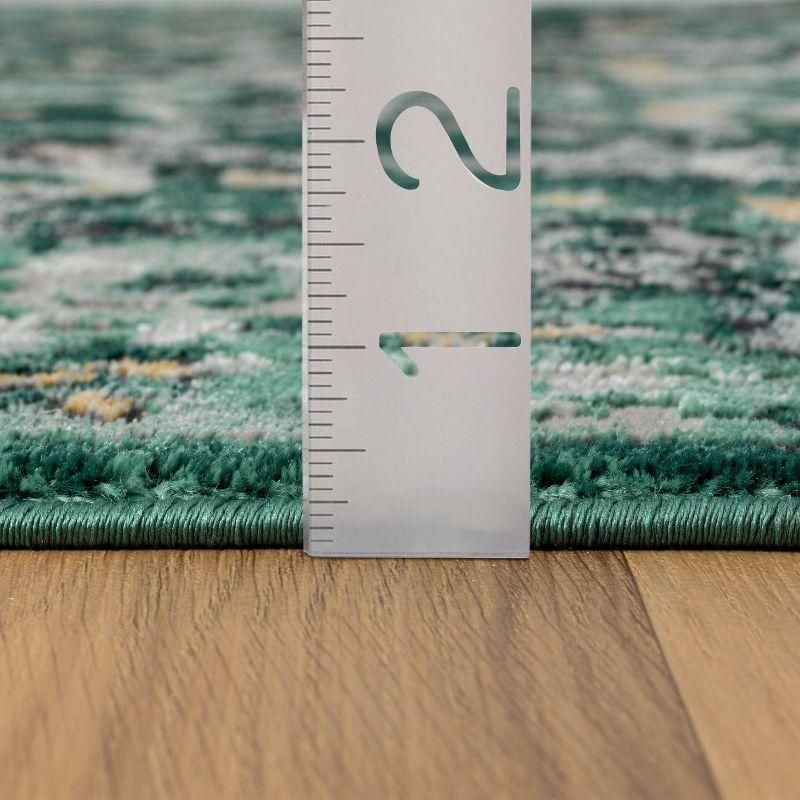 Luxe Weavers Moroccan Medallion Area Rug - Green 6x9