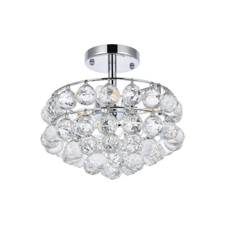 Elegant Lighting Savannah 12 inch flush mount in chrome