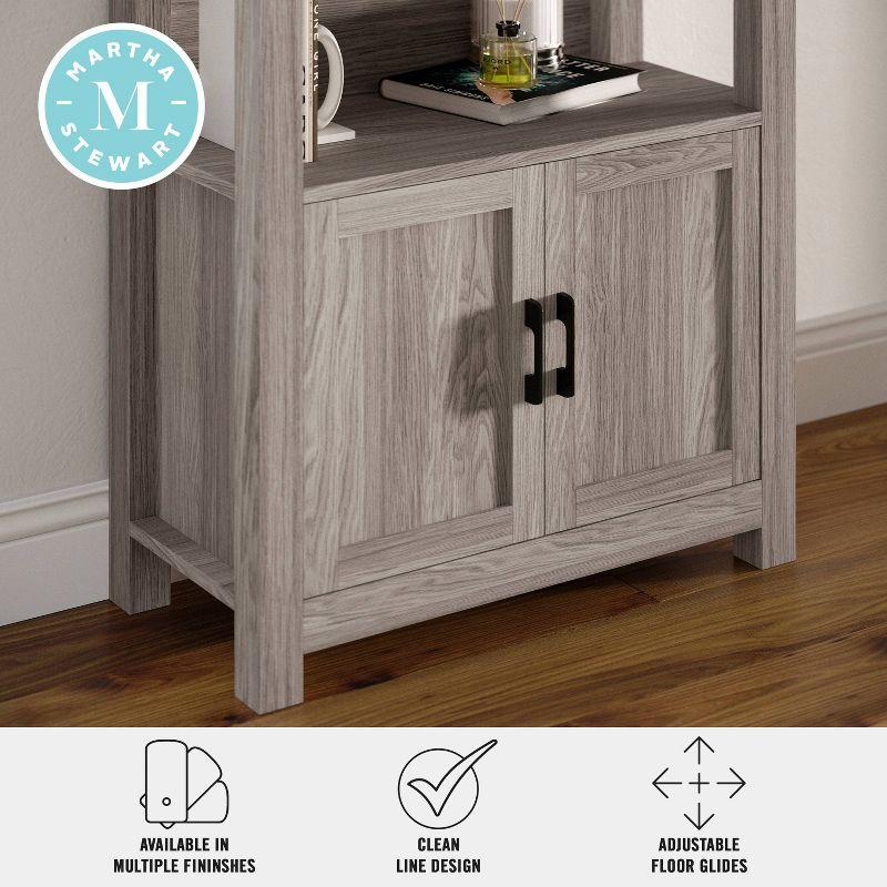 Martha Stewart Teague Martha Stewart 68" Shaker Bookcase with Storage Cabinet