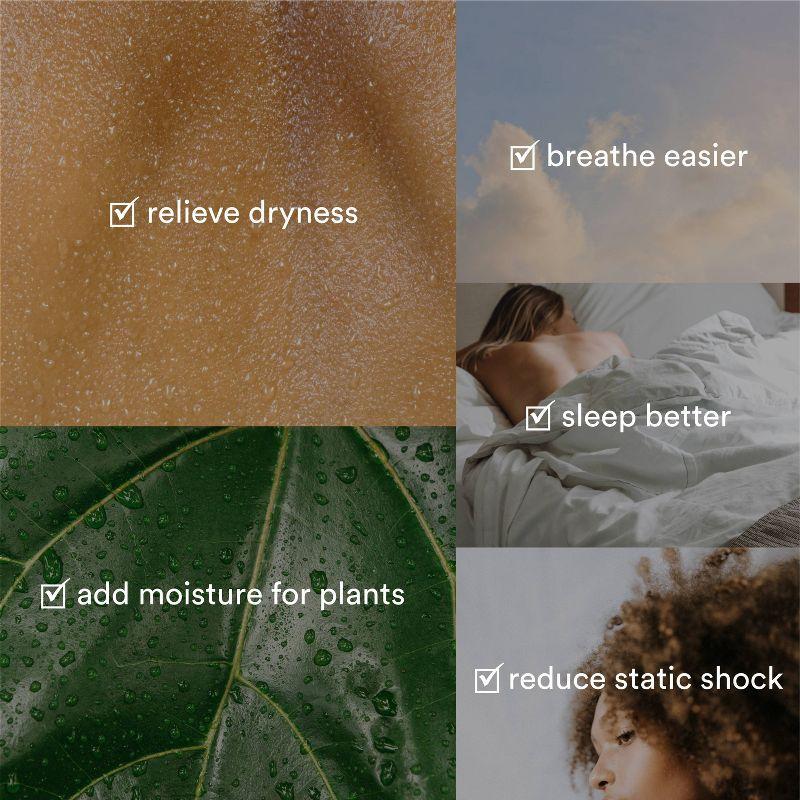 HoMedics Top-Fill Easy to Clean Warm/Cool Mist Ultrasonic Humidifier with Small Planter and Aromatherapy: 1.3 Gal, 60 Hr Run, No Filter