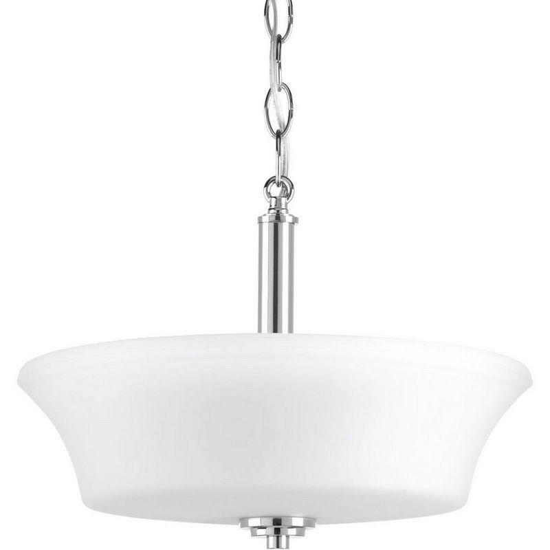 Cascadia 14" Polished Chrome Semi-Flush Convertible Light