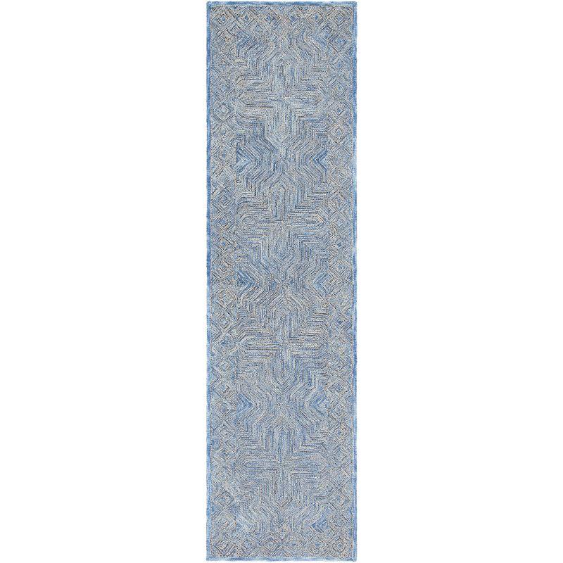 Micro-Loop MLP975 Hand Tufted Runner Rug - Blue - 2'3"x9' - Safavieh.