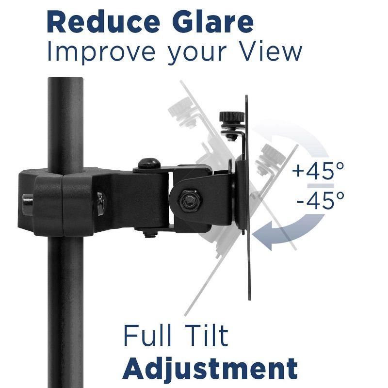 Mount-It! Universal VESA Pole Mount | Full Motion TV Pole Mount Bracket | VESA 75 100 | Fits TVs or Monitors Up to 32 Inches