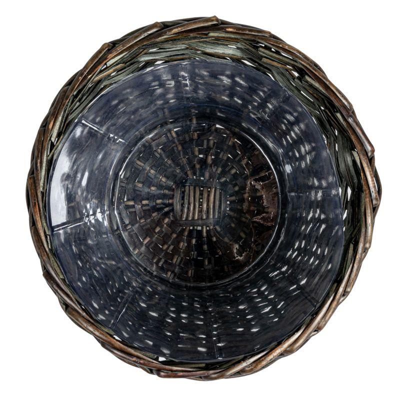 Household Essentials Willow Wicker Open Waste Basket