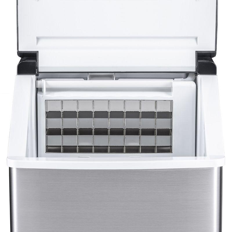 Newair Countertop Clear Ice Maker, 40 lbs. of Ice a Day with Easy to Clean BPA-Free Parts, Perfect for Cocktails, Scotch, Soda and More