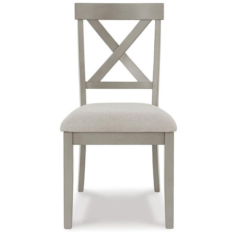 Sand & Stable™ Coastline Solid Wood Cross Back Side Chair in Gray & Reviews | Wayfair