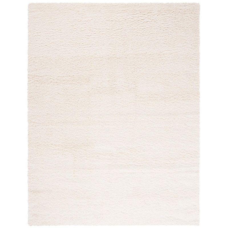 Santa Monica Shag SGN725 Power Loomed Indoor Area Rug - Ivory - 9'x12' - Safavieh