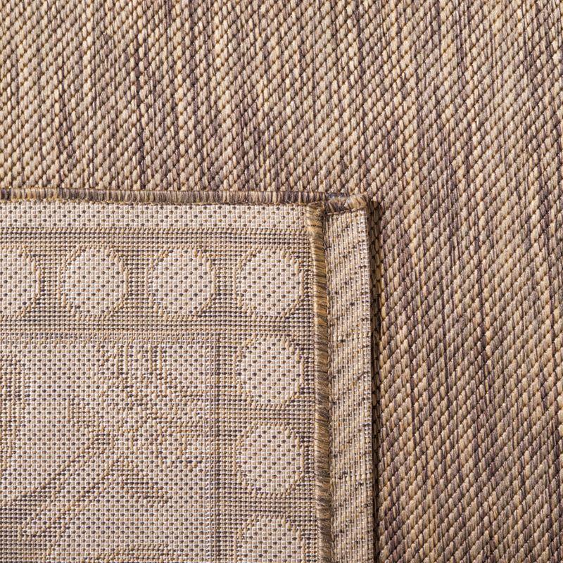 Courtyard CY2965 Power Loomed Indoor/Outdoor Area Rug - Brown/Natural - 5'3"x7'7" - Safavieh.