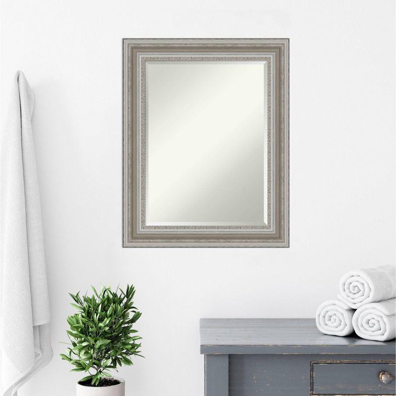 Parlor Framed Bathroom Vanity Wall Mirror White - Amanti Art