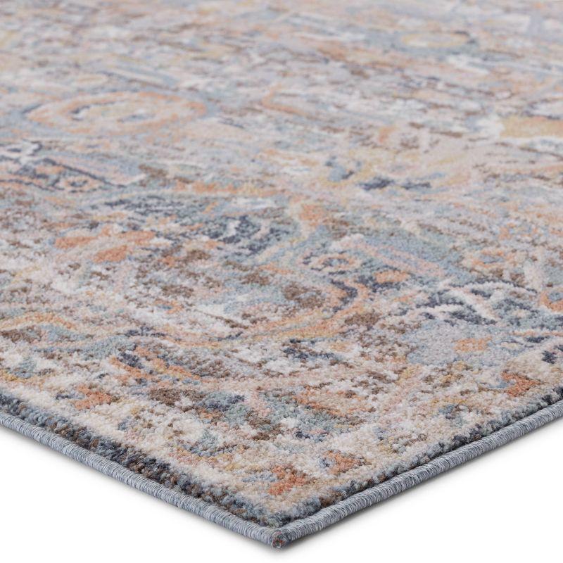 Handmade Corentin Oriental Synthetic Area Rug in Sky Blue