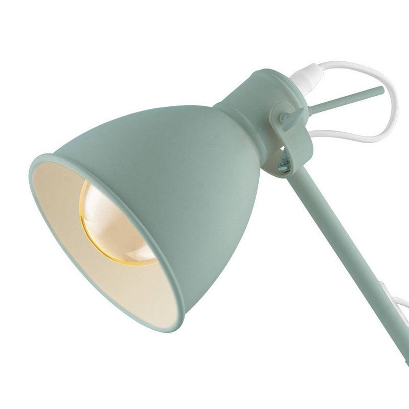 1-Light Priddy-P Desk Lamp Pastel Green - EGLO: Adjustable, ETL Listed, for Study & Work