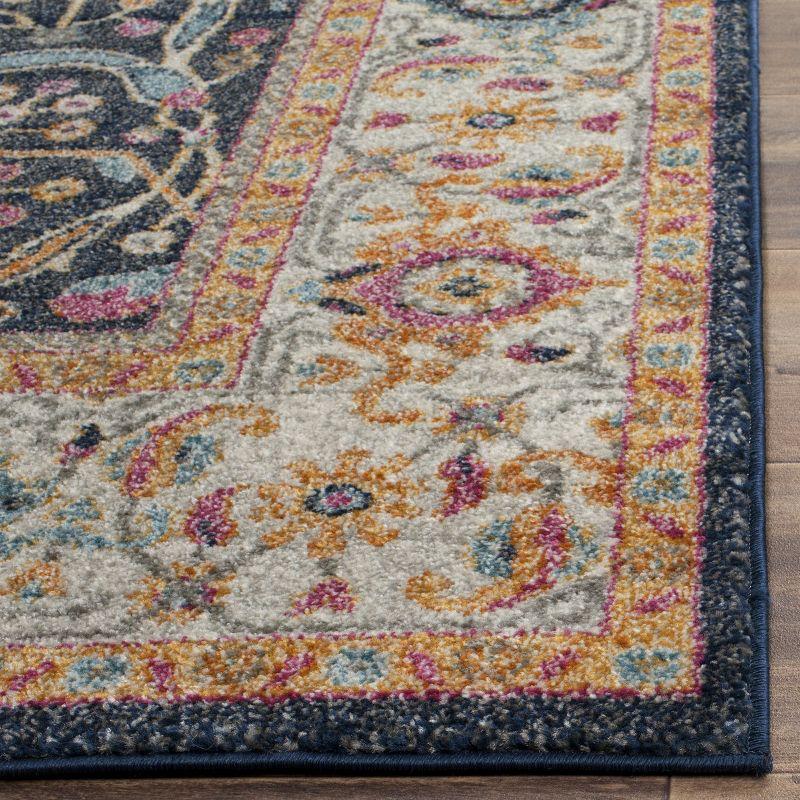 Madison MAD612 Power Loomed Indoor Runner Rug - Navy/Creme - 2'3"x10' - Safavieh.