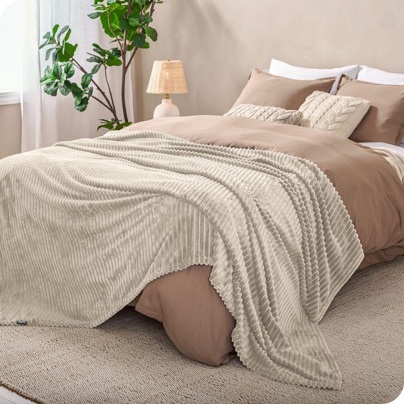 Microplush Fleece Bed Blanket by Bare Home