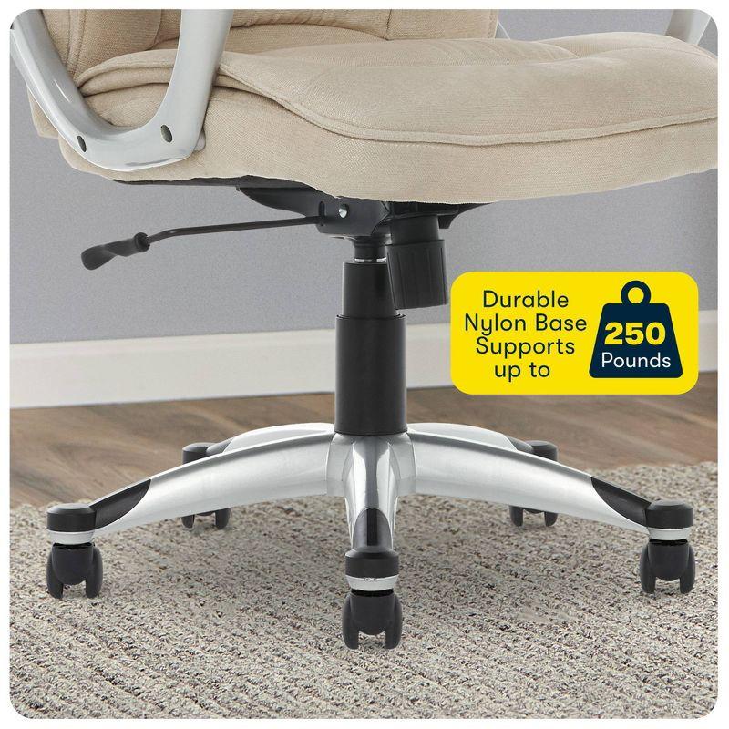 Serta Serta Hannah Executive Office Chair, Ergonomic Lumbar Support, Firm Seat Cushion, Deep Body Pillows