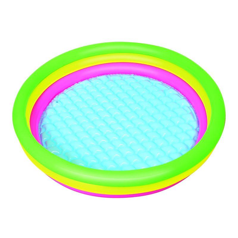 Multicolor Inflatable Round Vinyl Kiddie Pool