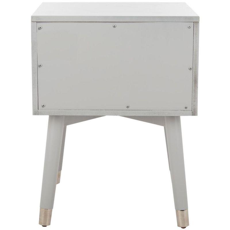 Lyla Retro Nightstand - Grey/Silver - Safavieh.