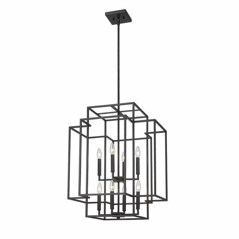 Z-Lite Titania 8 - Light Chandelier in  Matte Black