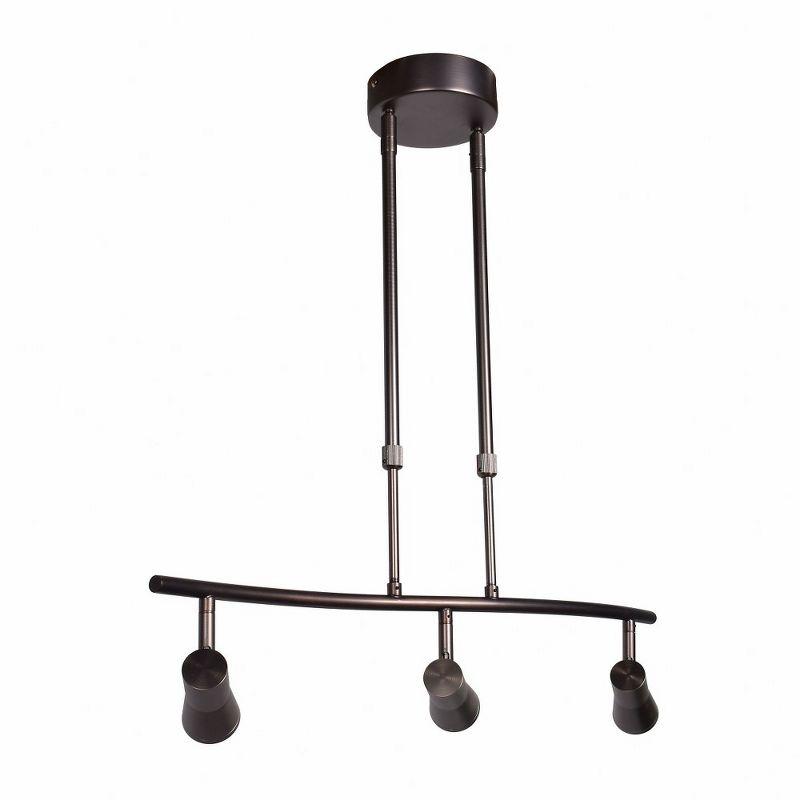 Sleek 23'' 3 -Light Fixed Track Track Kit with Dimmable and Adjustable Head