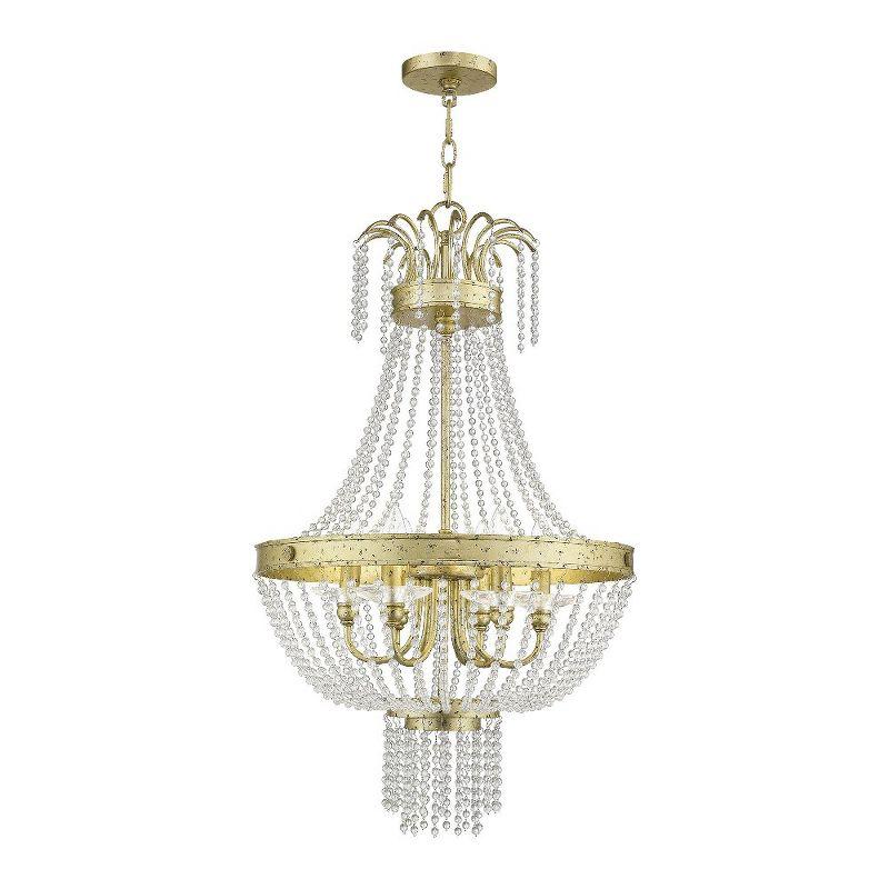 Livex Lighting Valentina 6 - Light Chandelier in  Winter Gold