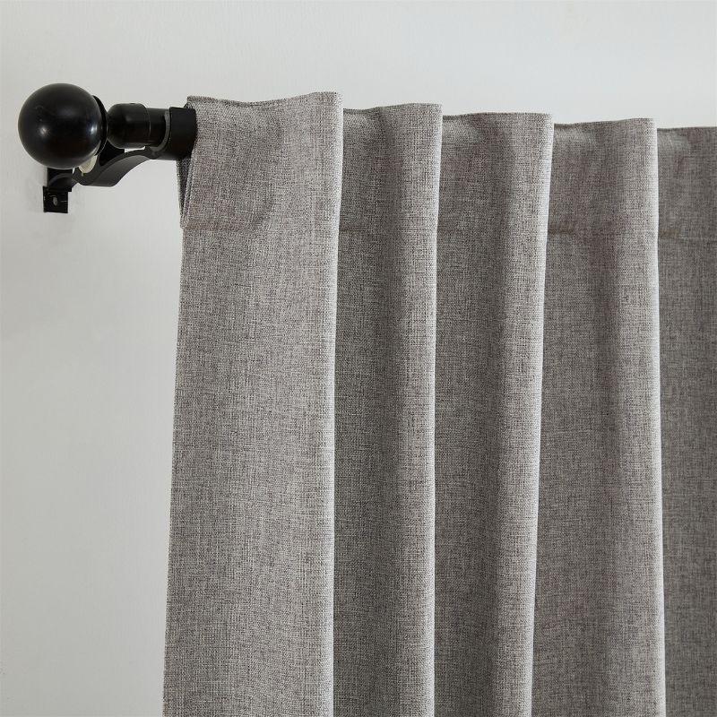 Elrene Solace Max-Blackout Solid Texture Window Curtain Panel - Elrene Home Fashions