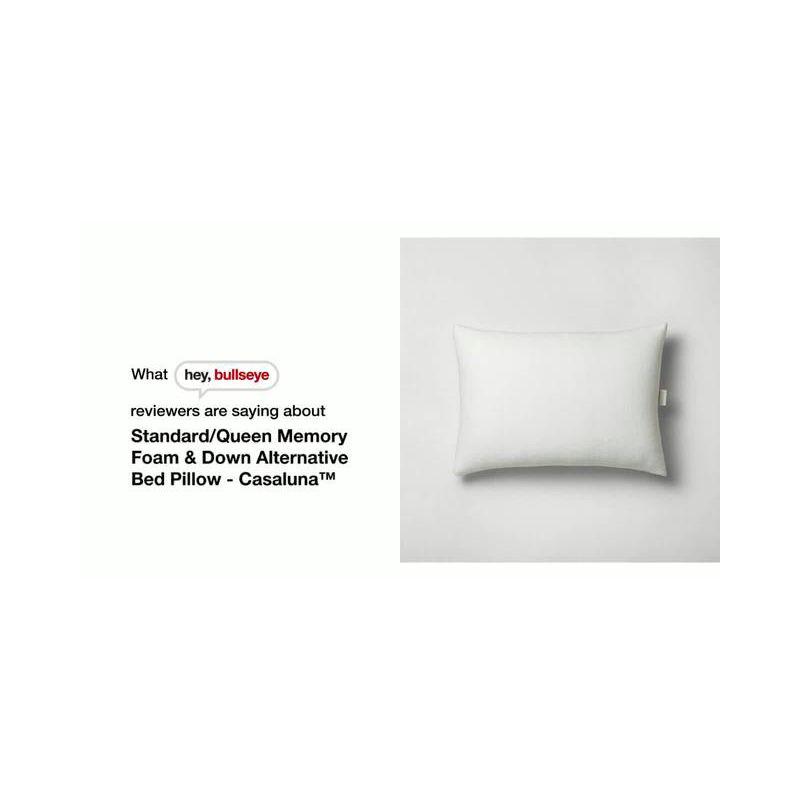 King Medium/Firm Machine Washable Medium Down Alternative Pillow - Casaluna™: Hypoallergenic, 300 Thread Count, Cotton Cover