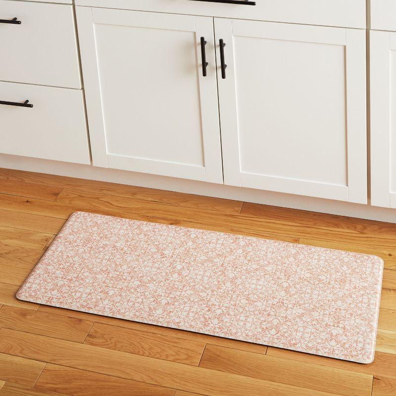 Town & Country Living TOWN & COUNTRY BASICS Comfort Plus Non-Slip Backing Vintage Medallion Tile Anti Fatigue Comfort Mat