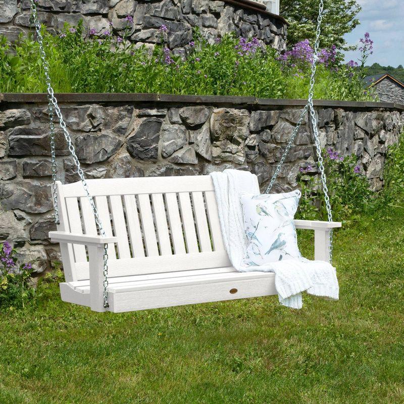 Lehigh 4' Porch Swing - White - highwood: Outdoor Furniture, 500lb Capacity, Fade-Resistant