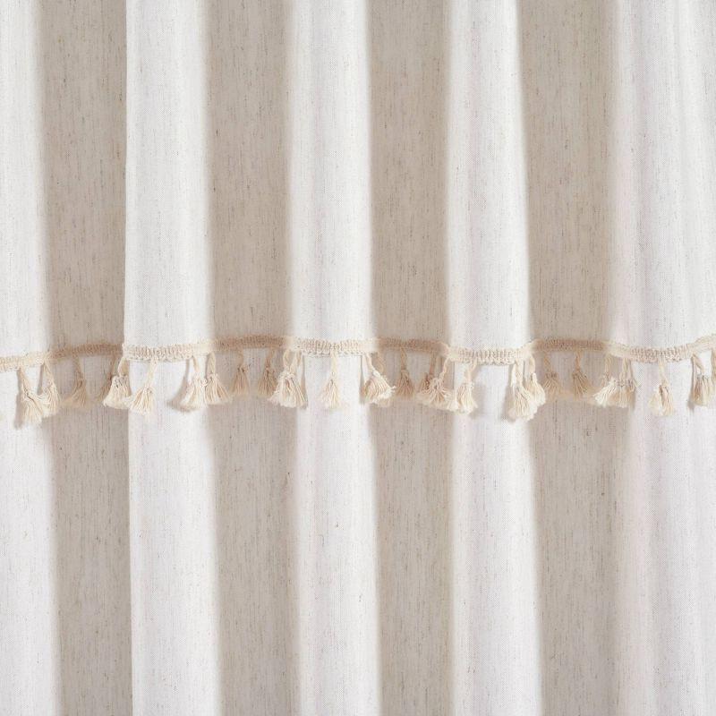 Lush Decor Solid Semi-Sheer Rod Pocket Curtain Panels (Set of 2)