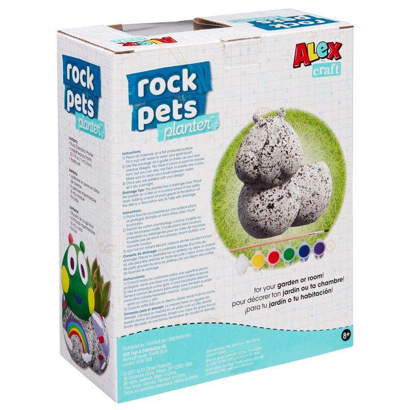 Alex: Rock Pets Caterpillar Planter - DIY Kit, Paint & Decorate Your Own Pet Planter, All-in-One Craft Kit, Ages 8+