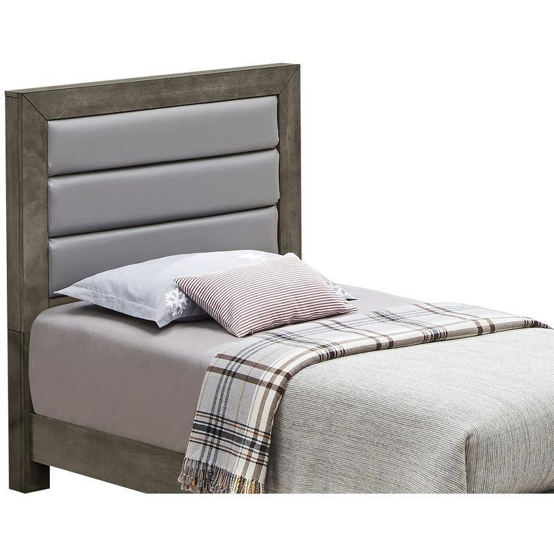 Passion Furniture Burlington Upholstered Twin Panel Bed