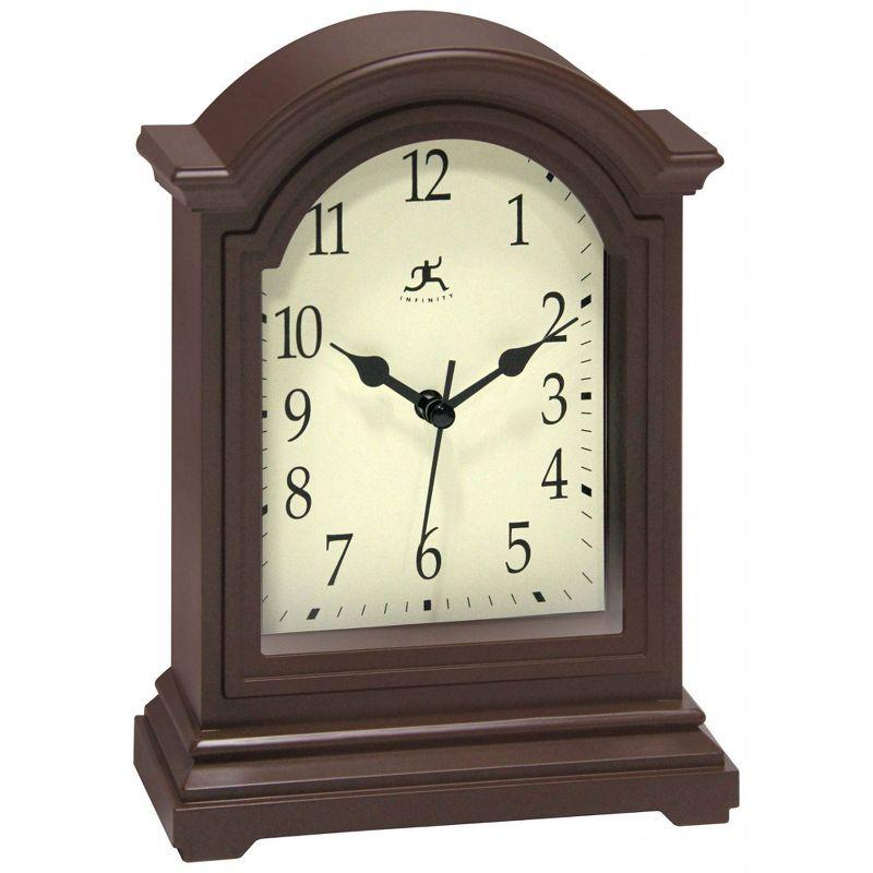 9" Tabletop Clock Antique Brown - Infinity Instruments