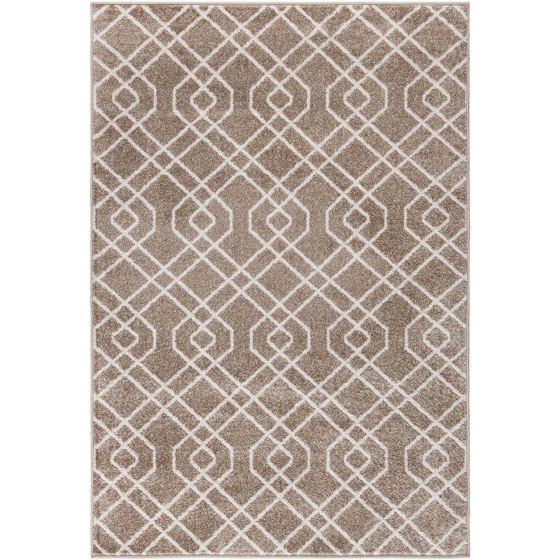 Amherst AMT407 Power Loomed Area Rug - Wheat/Beige - 4'x6' - Safavieh.