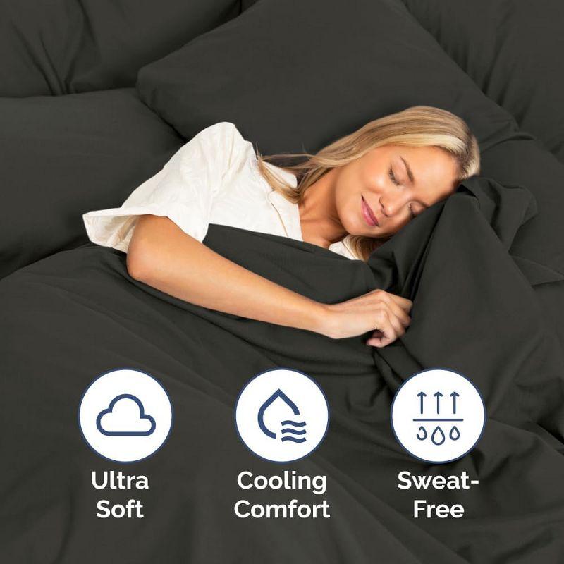 CGK Linens 4 Piece Sheet Set Premium Cooling, Soft & Wrinkle Free Sheet Set