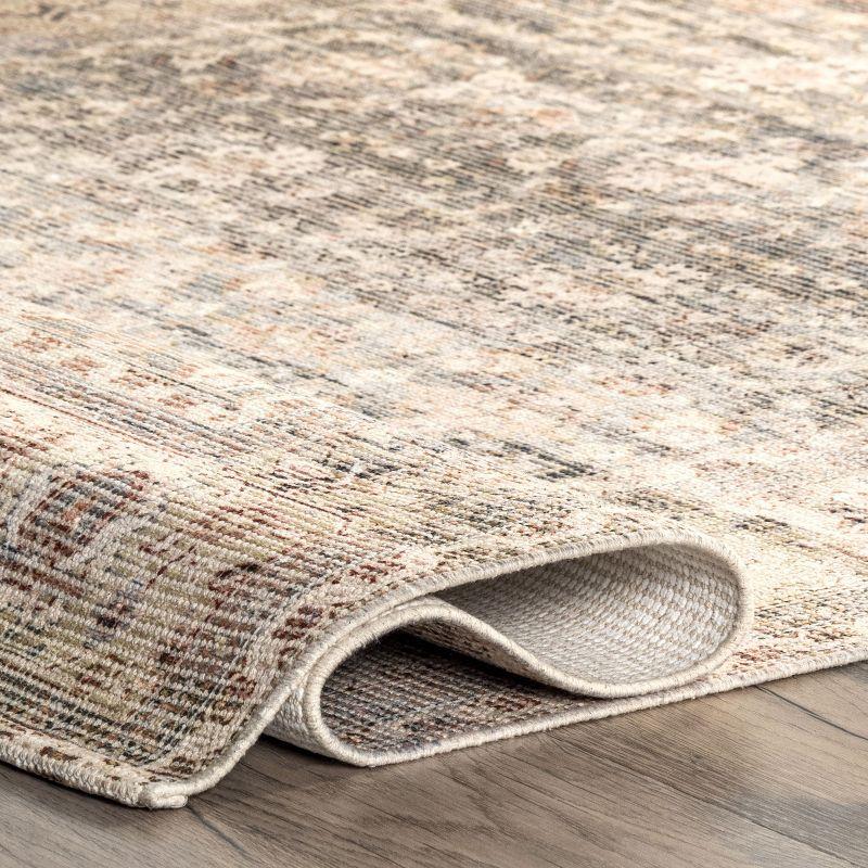 Nuloom Lesley Oriental/Persian 8x10 Indoor Area Rug for Living Room Bedroom Dining Room Kitchen, Beige/Ivory