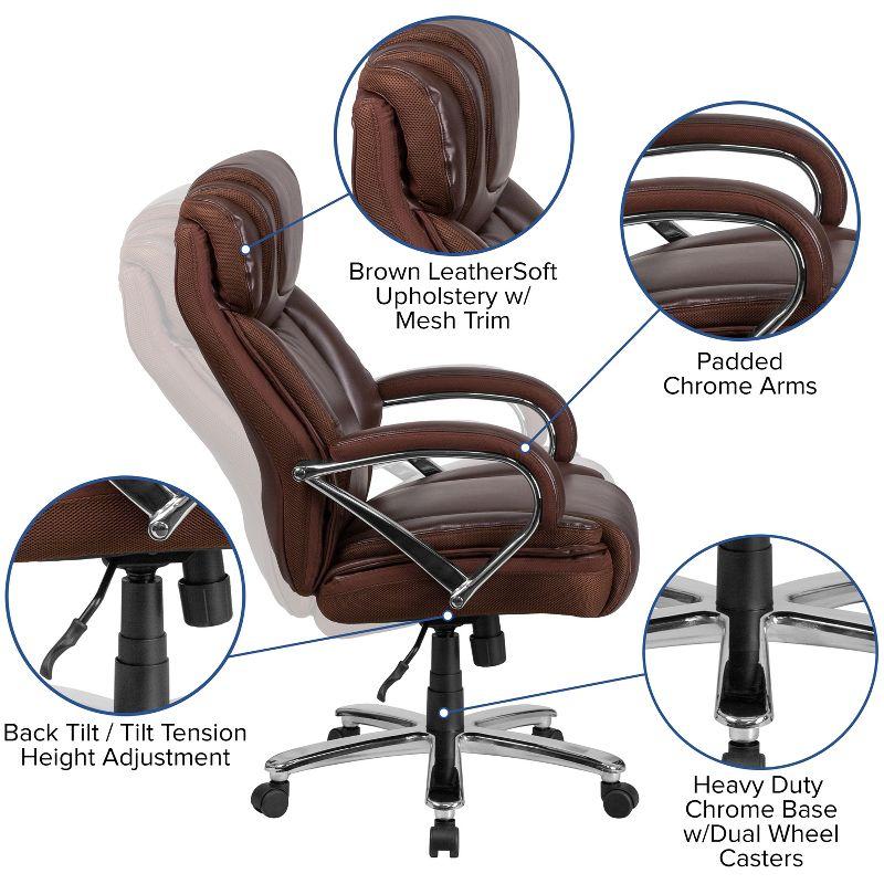 Molly Big & Tall LeatherSoft Executive Swivel Ergonomic Office Chair