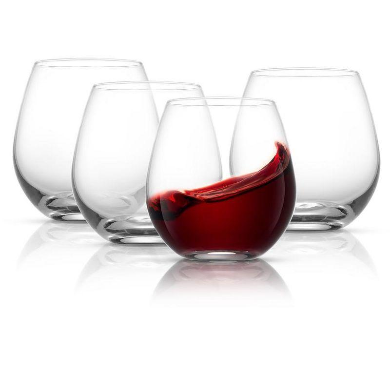 JoyJolt Spirits Stemless Wine Glasses, 15oz.