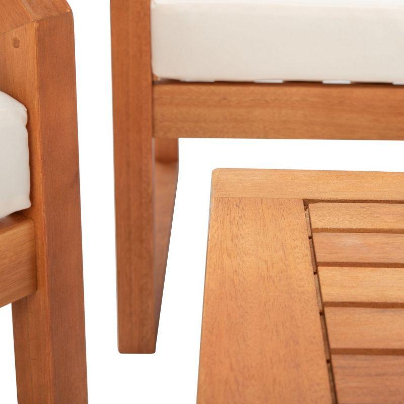 Dren 4 Piece Living Set - Indoor/Outdoor - PAT7067 - Natural/Beige - Safavieh