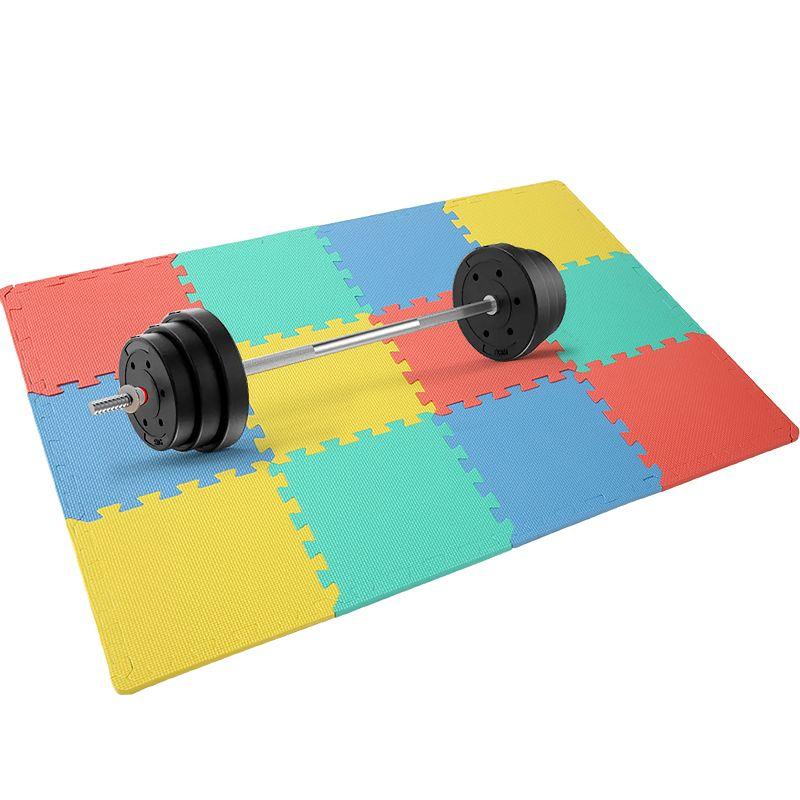 Easy Playhouse: Soft Foam Floor Puzzle Tiles – 12 Mats + 14 Borders for Kids & Adults Rooms