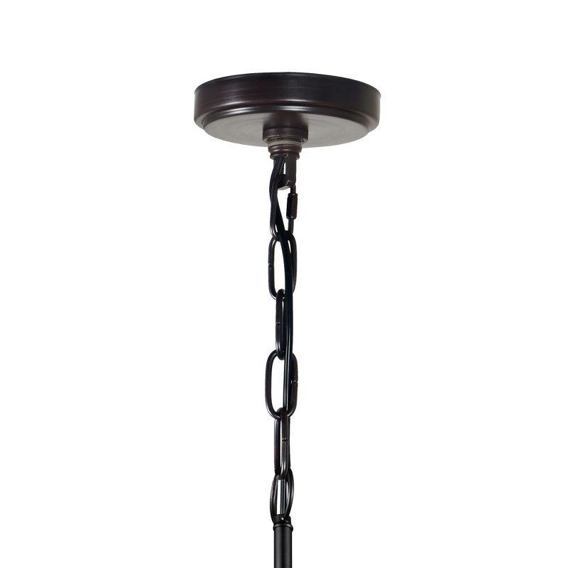 CWI Lighting Parsh 3 Light Drum Shade Chandelier With Pewter Finish