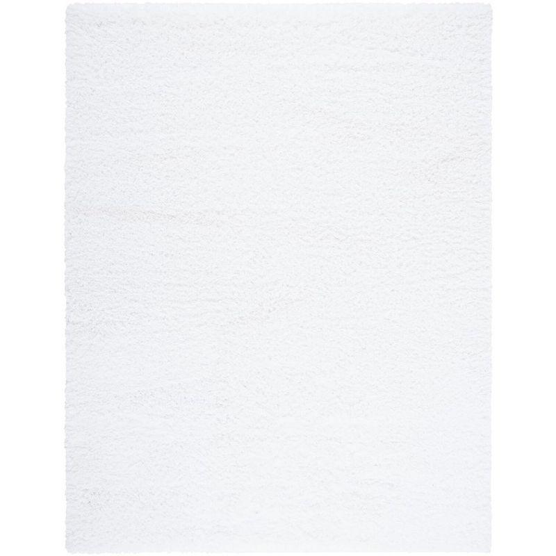 Polar Shag PSG800 Power Loomed Indoor Area Rug - 8'x10' - White - Safavieh