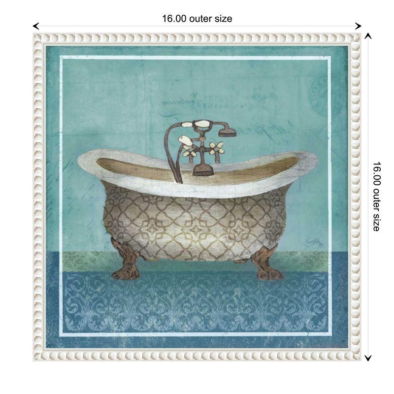 Amanti Art Regal Blue Tub II by Elizabeth Medley Framed Canvas Wall Art