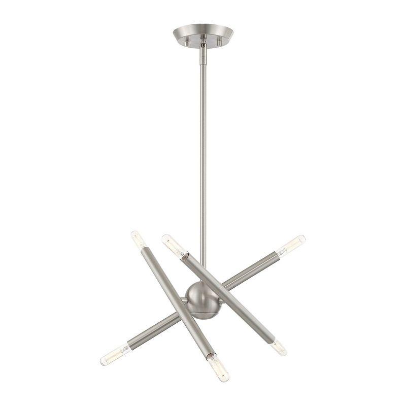 Livex Lighting Soho 6 - Light Chandelier in  Brushed Nickel