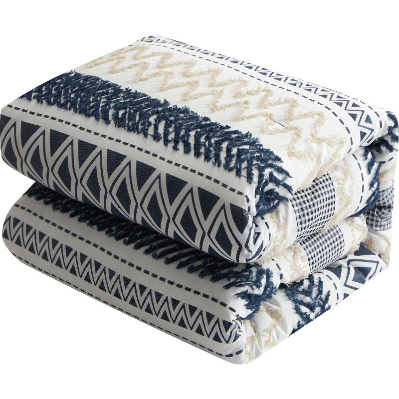 Nanshing America, Inc Ivanna 7 Piece Geometric Comforter Set