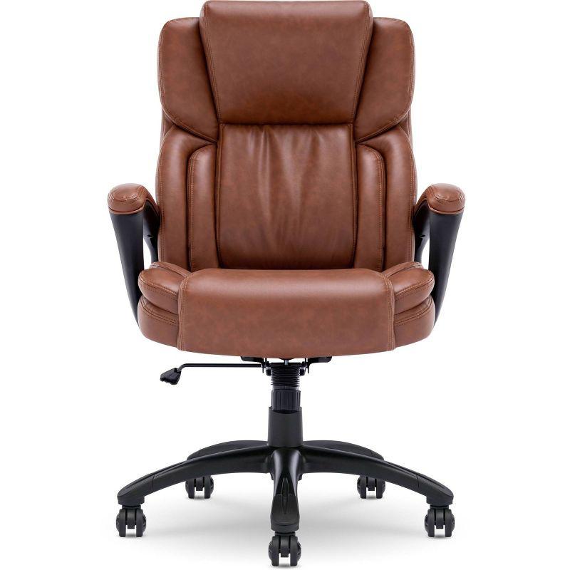 Serta Serta Garret Executive Office Chair, Ergonomic Lumbar Support, Semi-Plush Cushion, Body Pillows